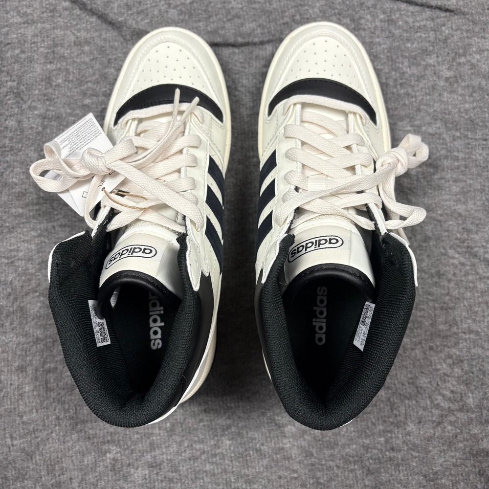 Adidas Break Start Mid Top Women 7.5 Basketball Sneakers White Black Court New - Picture 9 of 16